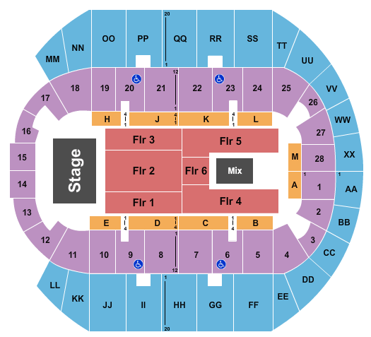 Mississippi Coast Coliseum Journey Seating Chart